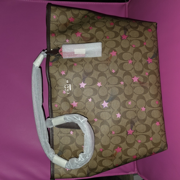 Coach Brown and Pink Women's Bag